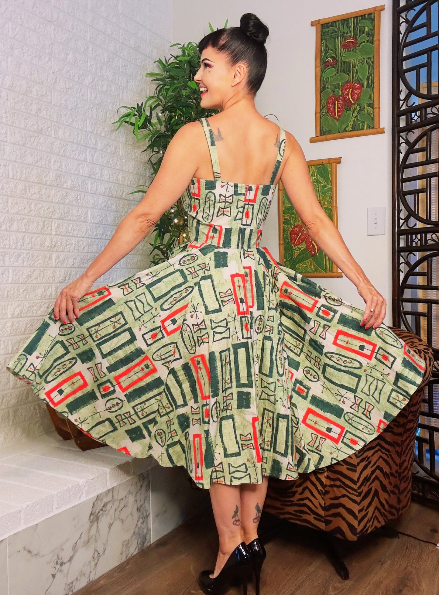 Gail Dress in Atomic Print