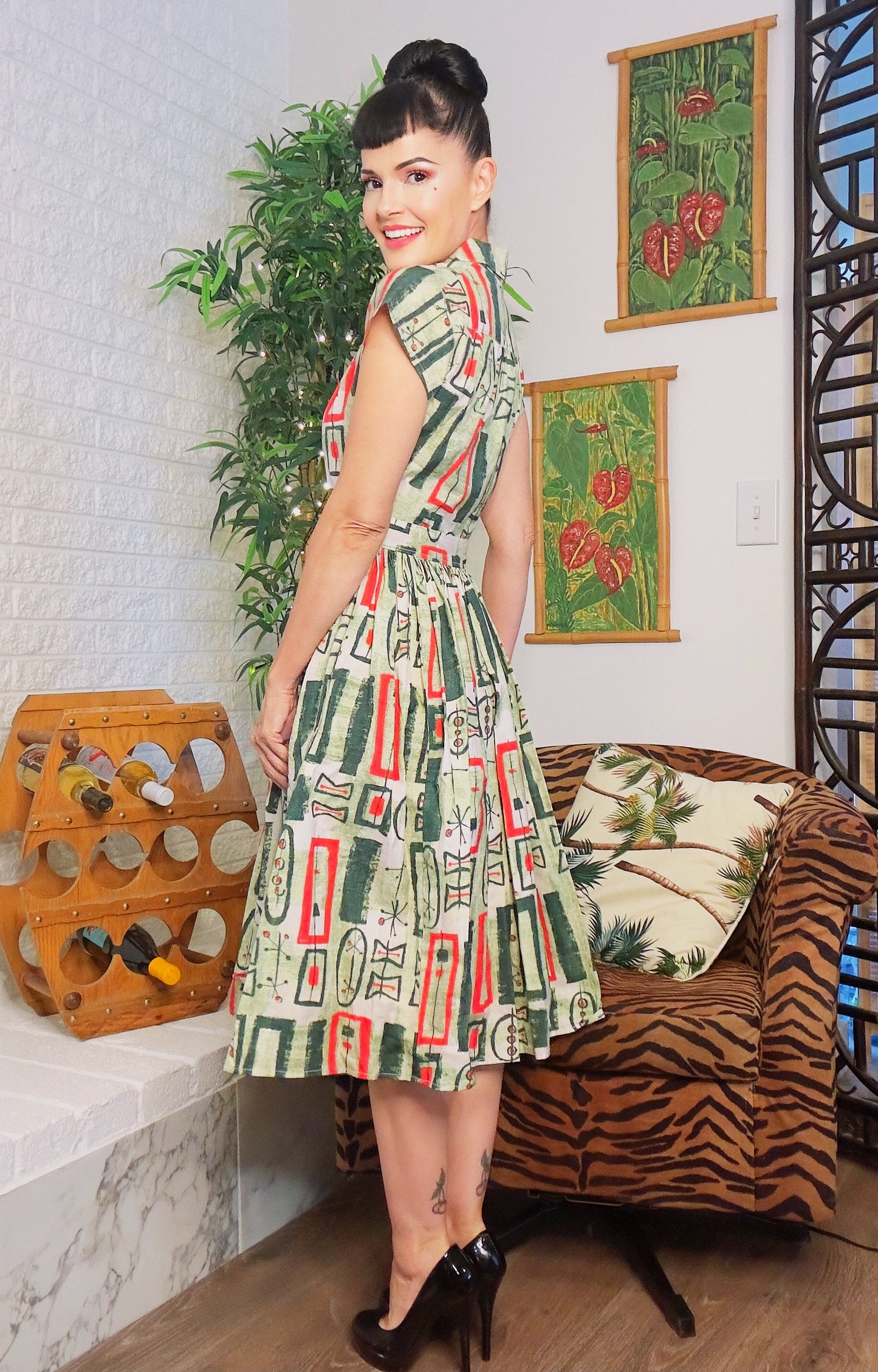 Bernie Dexter Kelly Dress in Atomic print