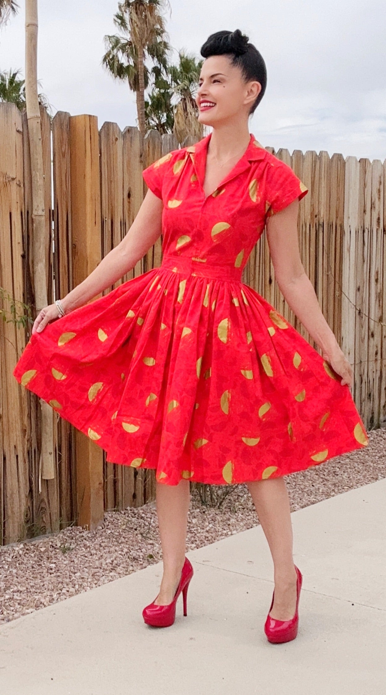 bernie dexter orange dress the soubrette brunette: Orange Crush
