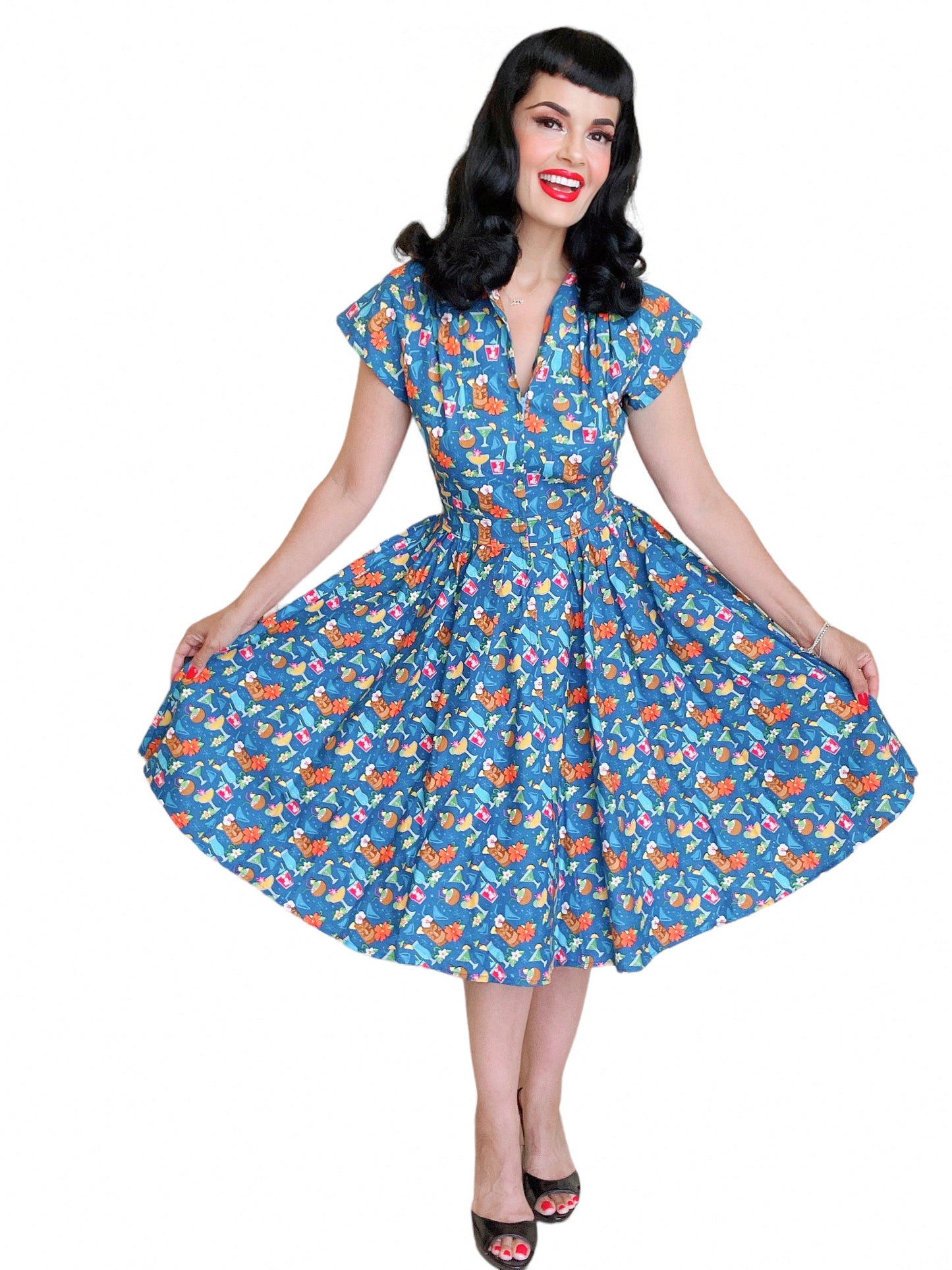 Bernie Dexter Kelly Dress in Tiki Print