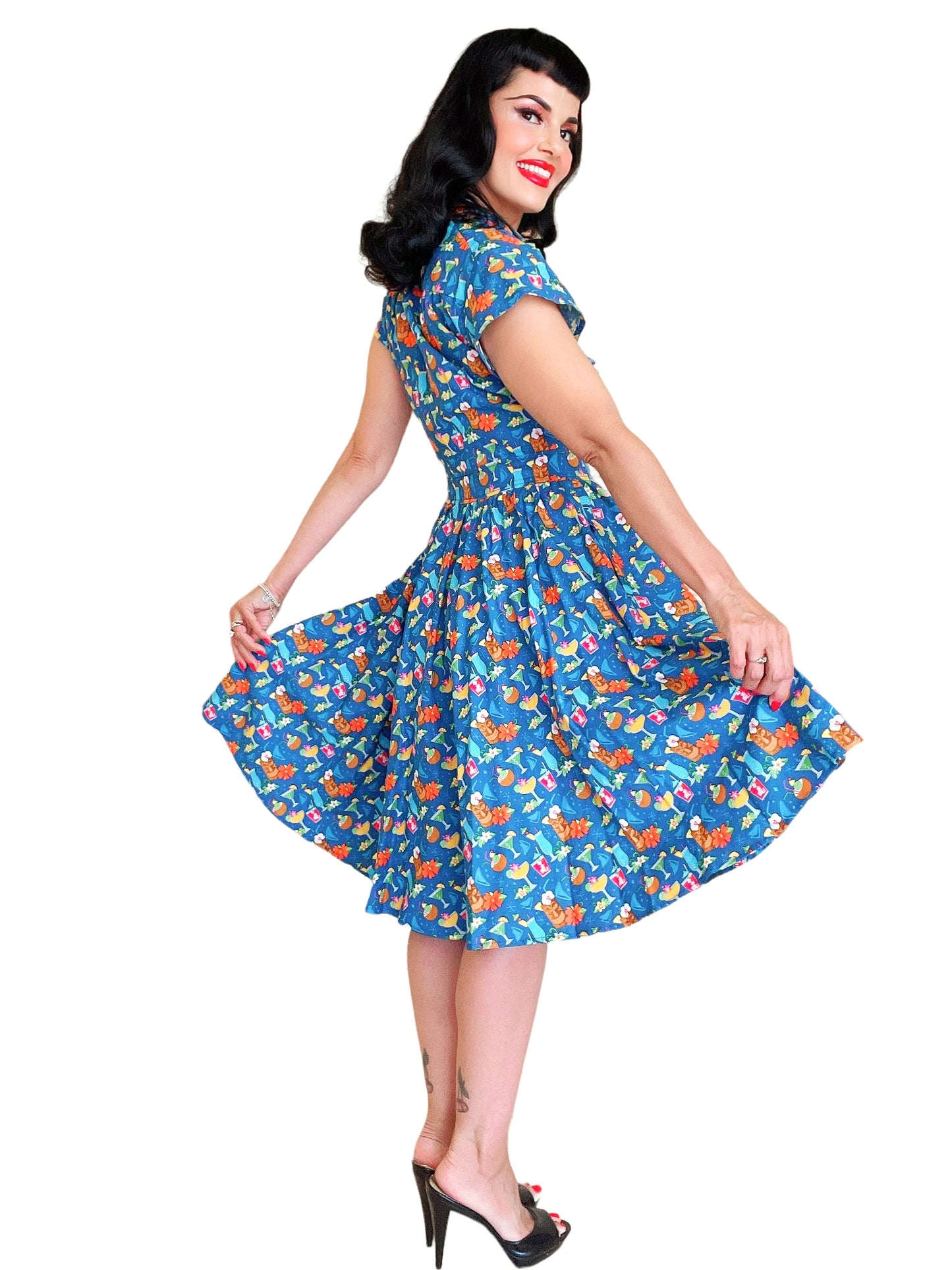 Bernie Dexter Kelly Dress in Tiki Print