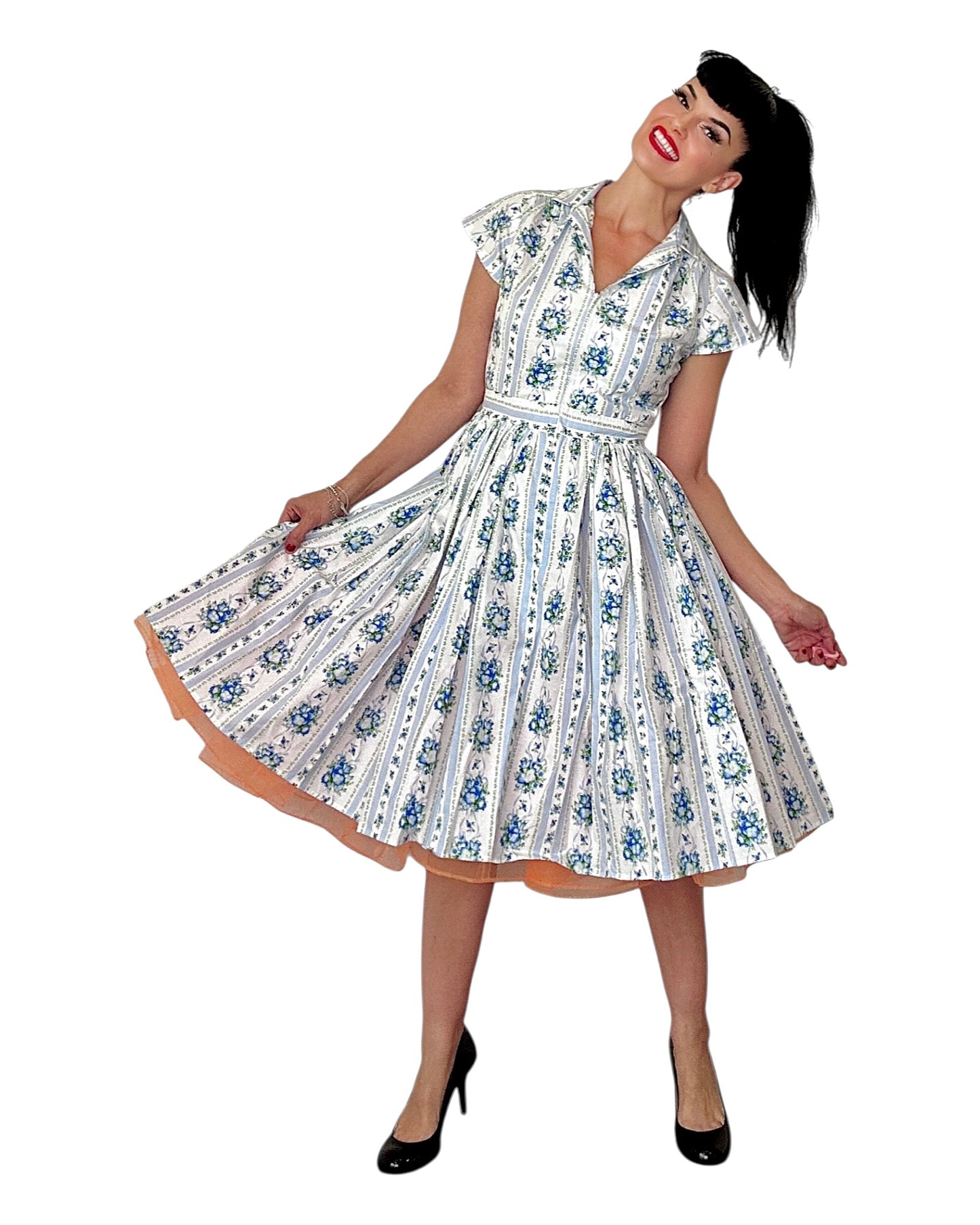 Bernie Dexter Kelly Dress in Going to Study Blue Floral