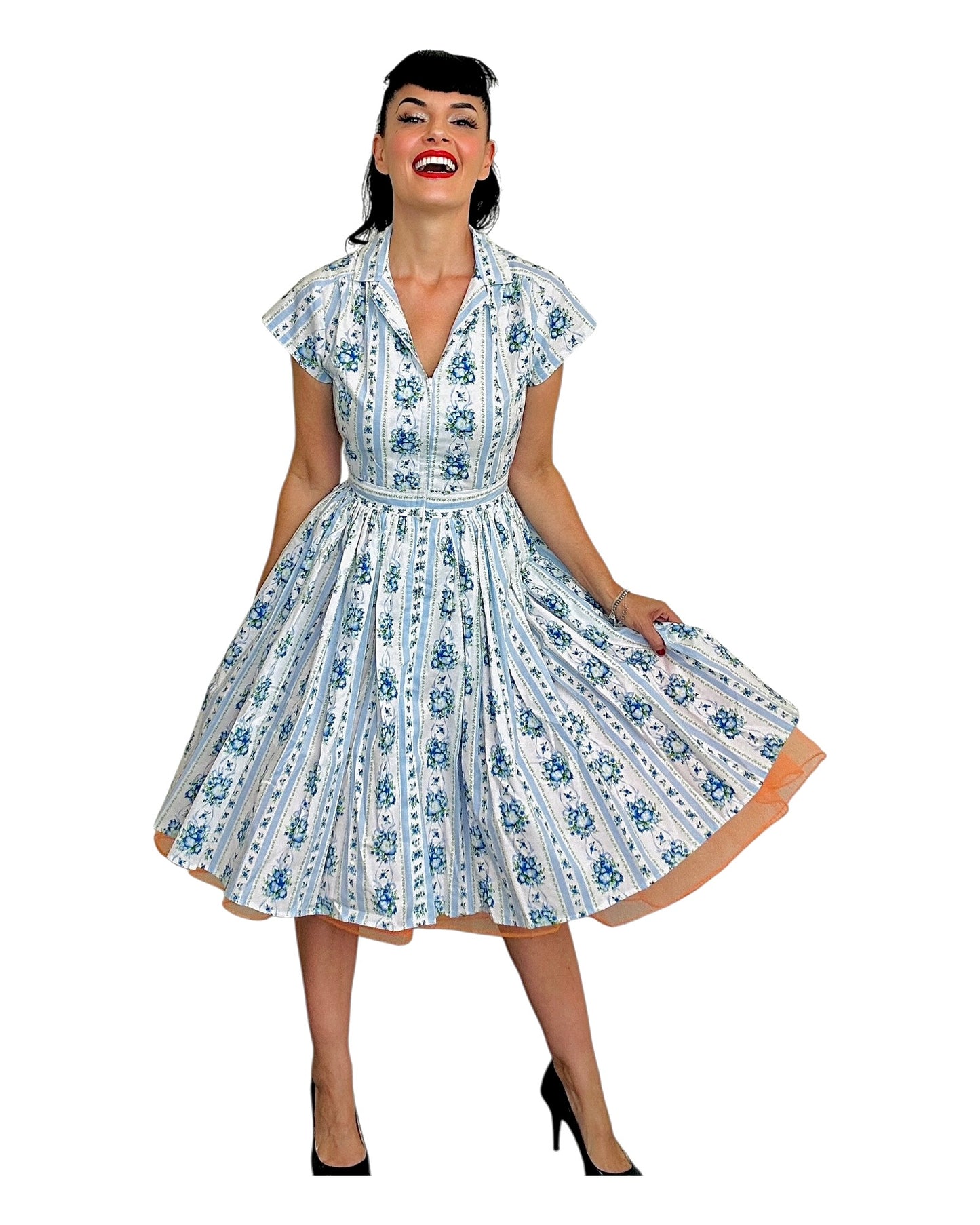 Bernie Dexter Kelly Dress in Going to Study Blue Floral