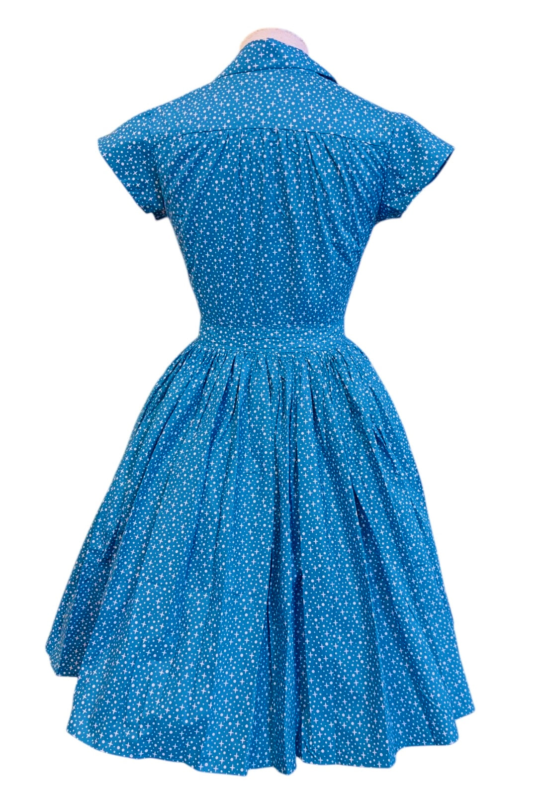 Bernie Dexter Kelly Dress in Blue Little Star Print