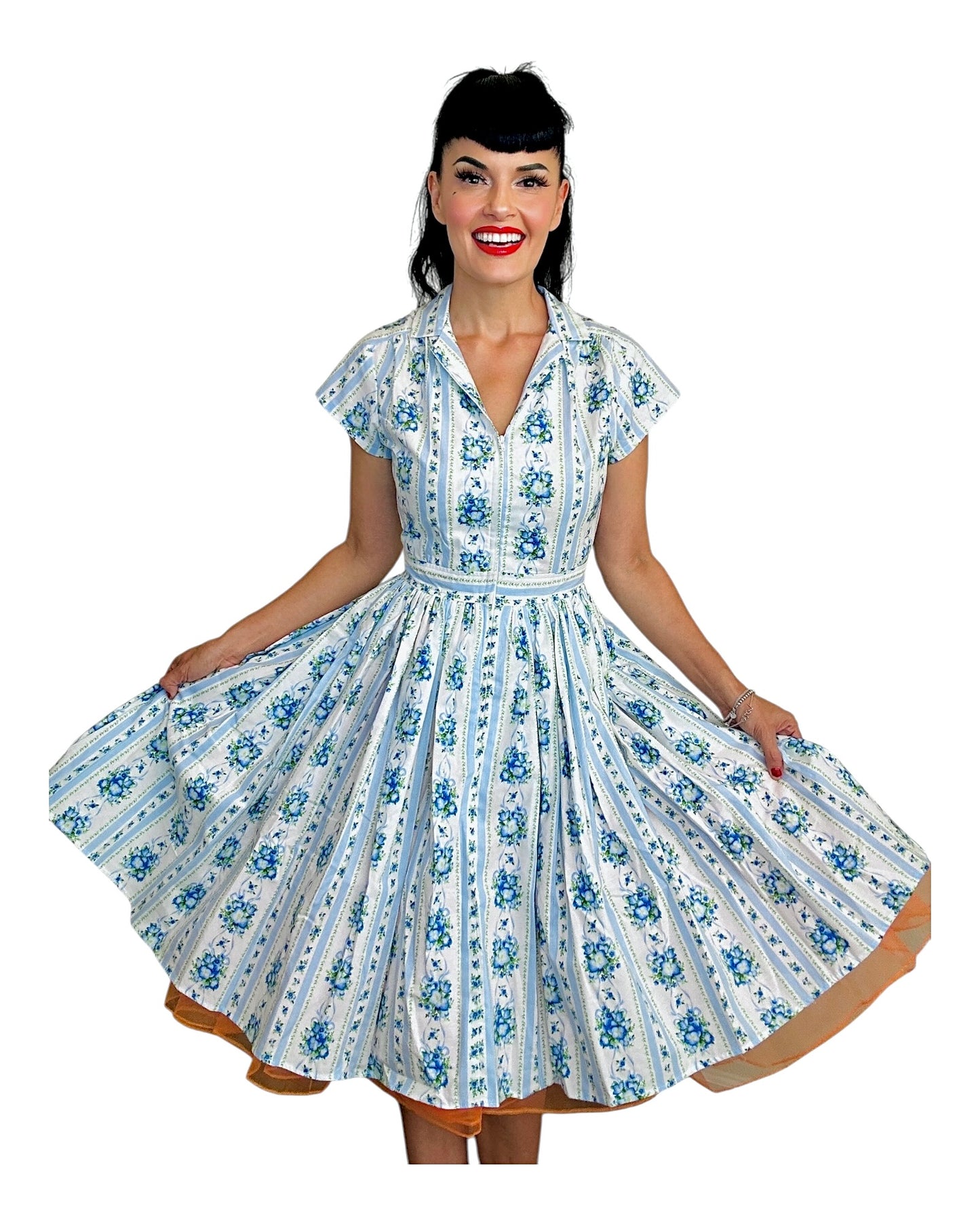 Bernie Dexter Kelly Dress in Going to Study Blue Floral