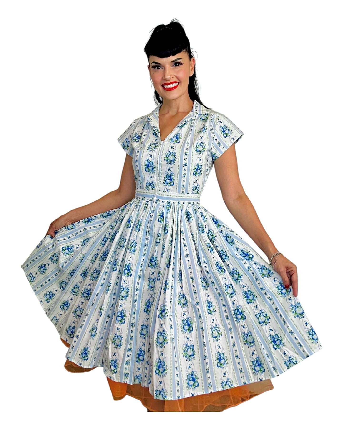 Bernie Dexter Kelly Dress in Going to Study Blue Floral