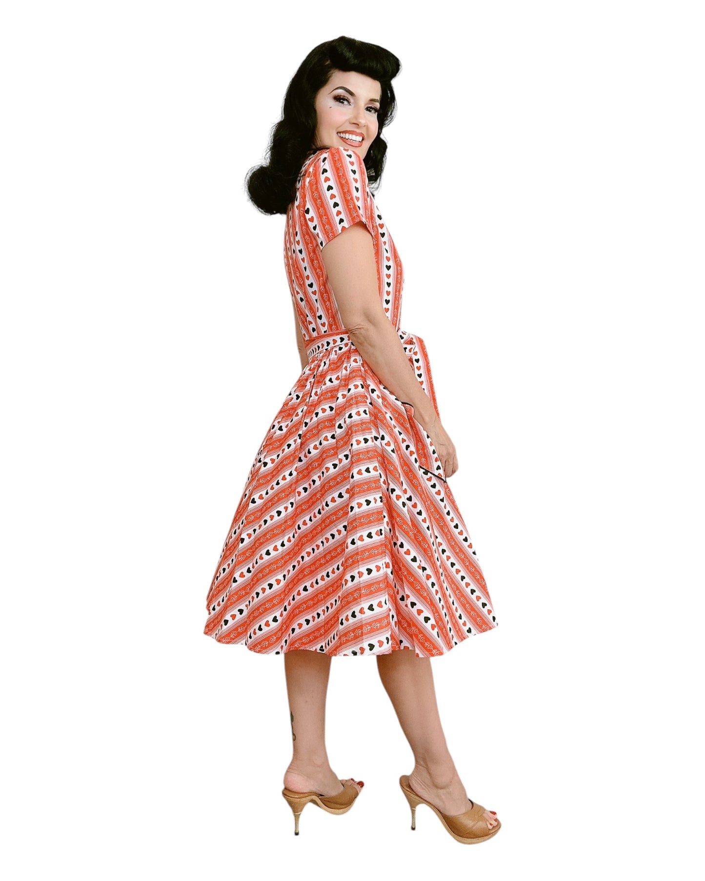 Bernie Dexter Sabrina Dress in Queen of Hearts Print