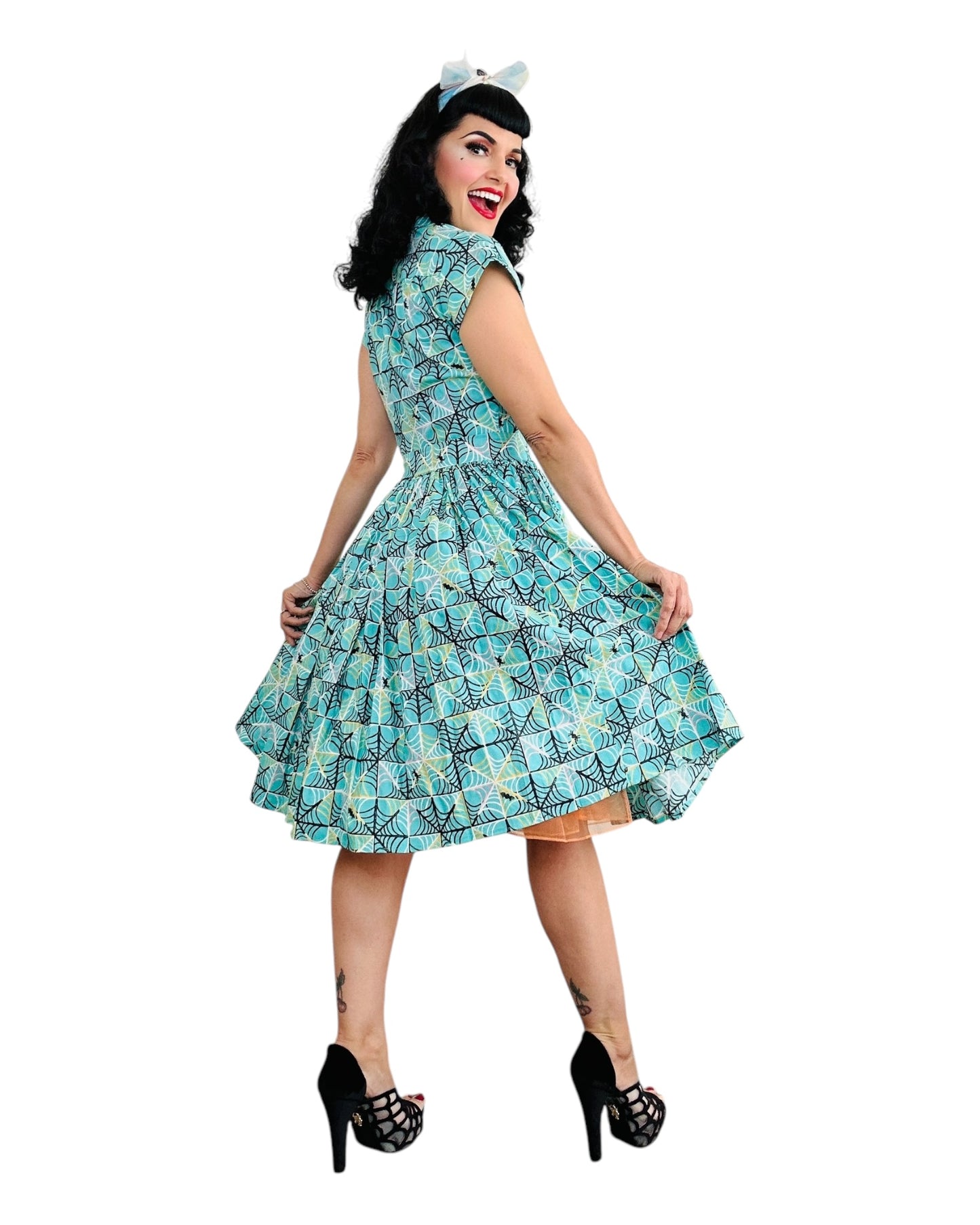 Bernie Dexter Kelly Dress in Spiderweb Print