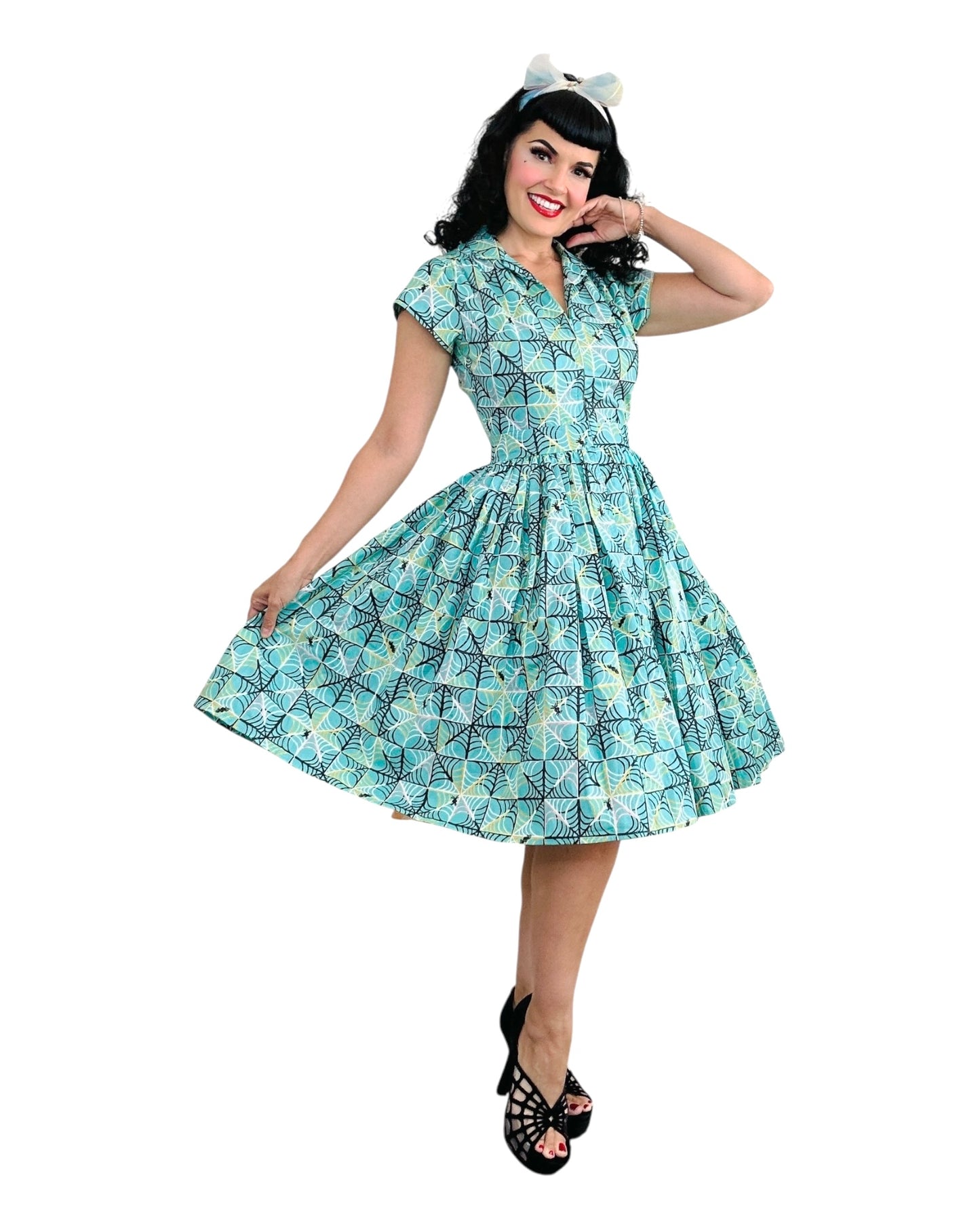 Bernie Dexter Kelly Dress in Spiderweb Print