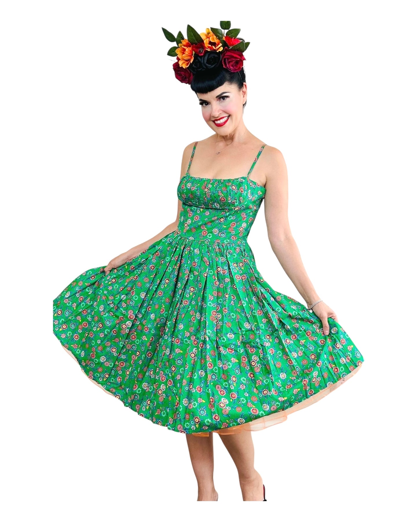 Bernie Dexter Paris Dress in Geen Floral
