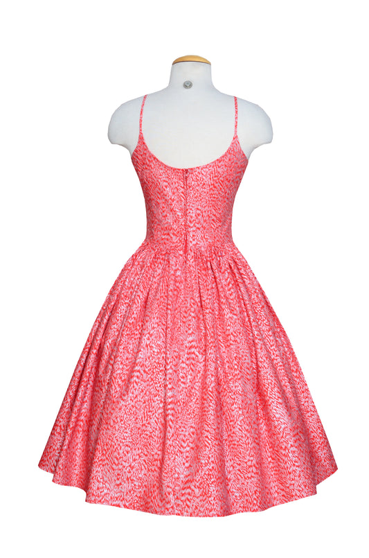 Bernie Dexter Chelsea Dress in Red & Siver Tincel Town
