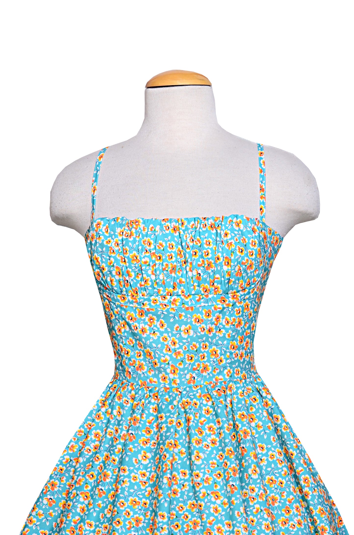 Bernie Dexter Paris Dress Green Golden Poppy Print