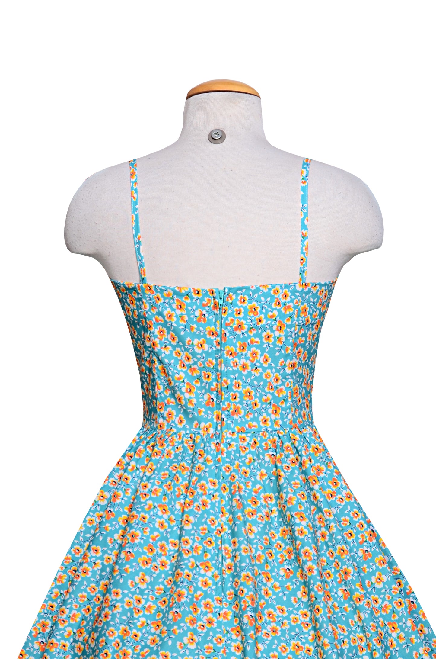 Bernie Dexter Paris Dress Green Golden Poppy Print