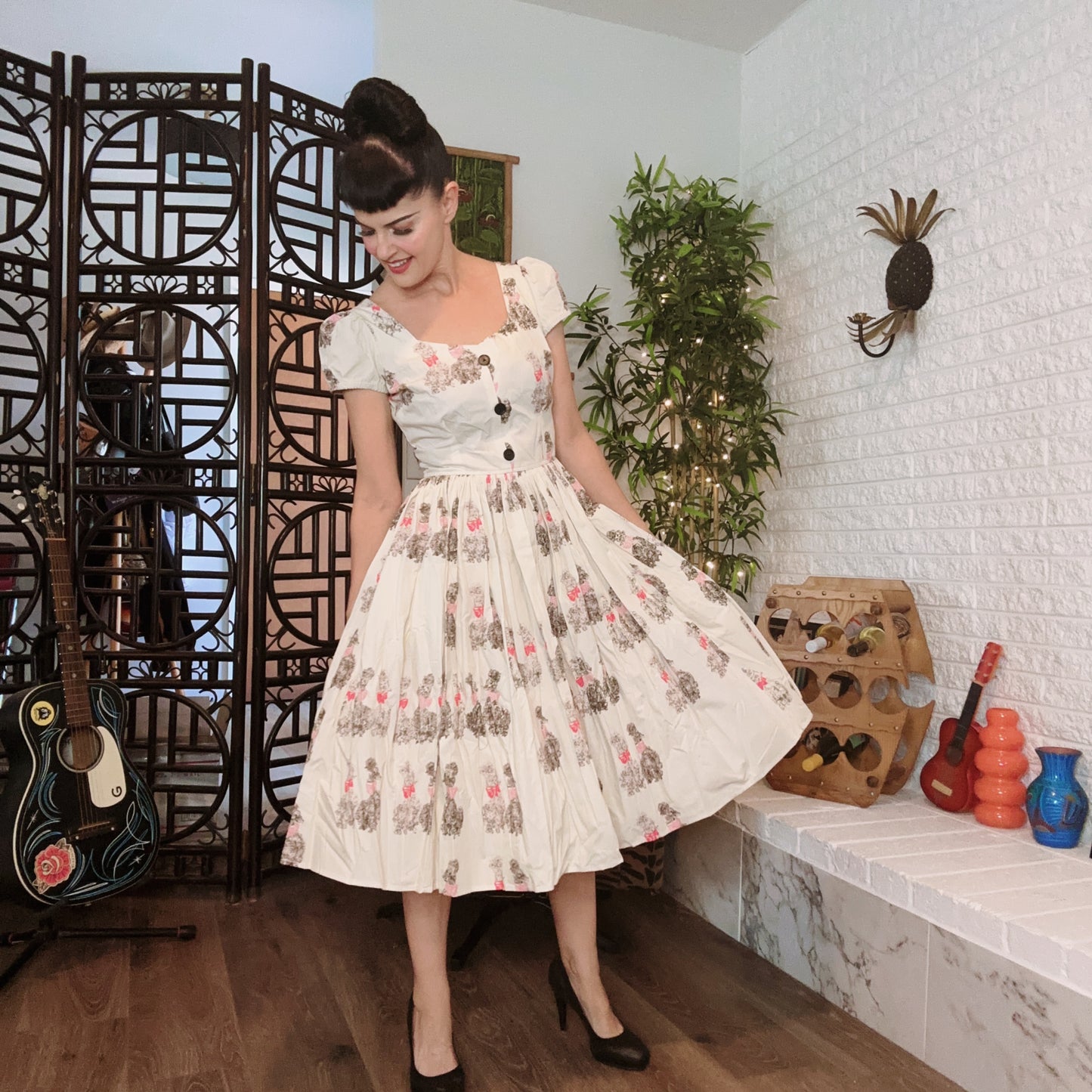 Bernie Dexter Poodle print 1XL last one