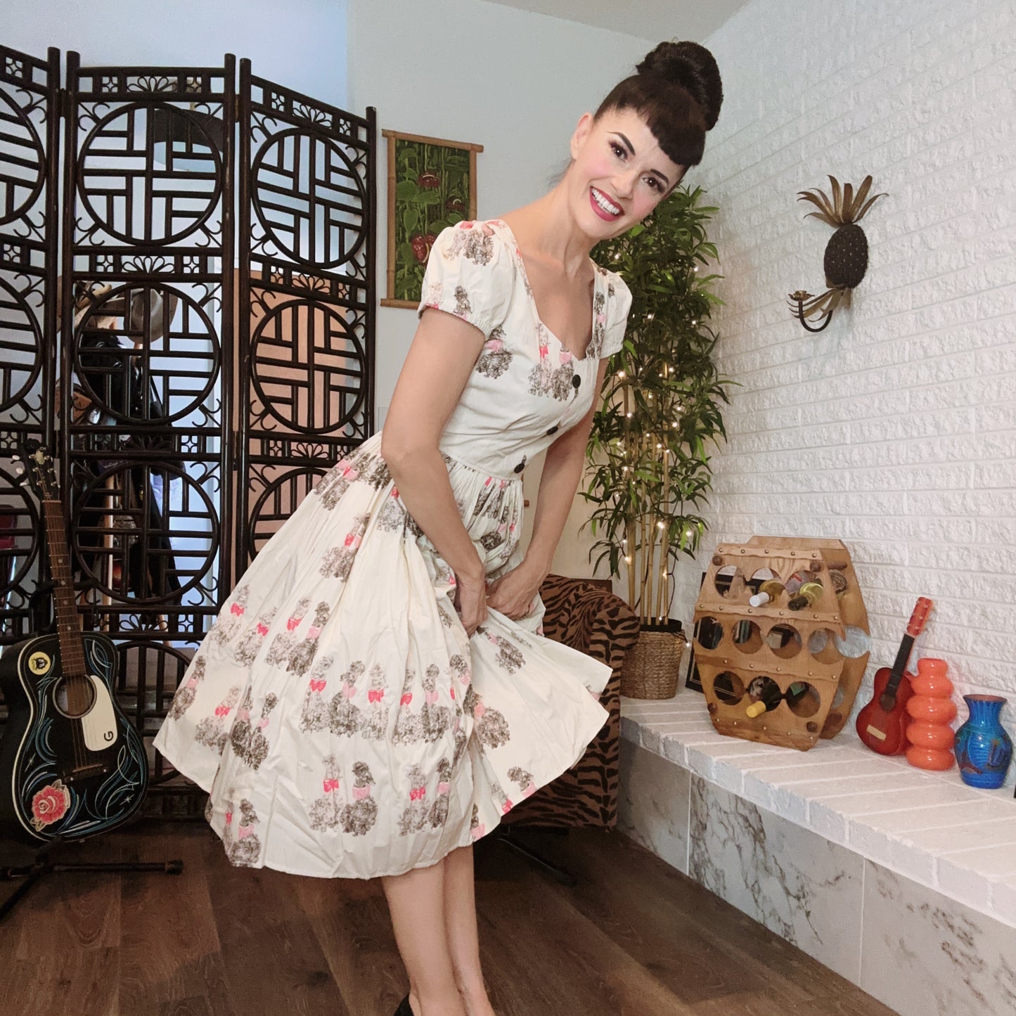 Bernie Dexter Poodle print 1XL last one