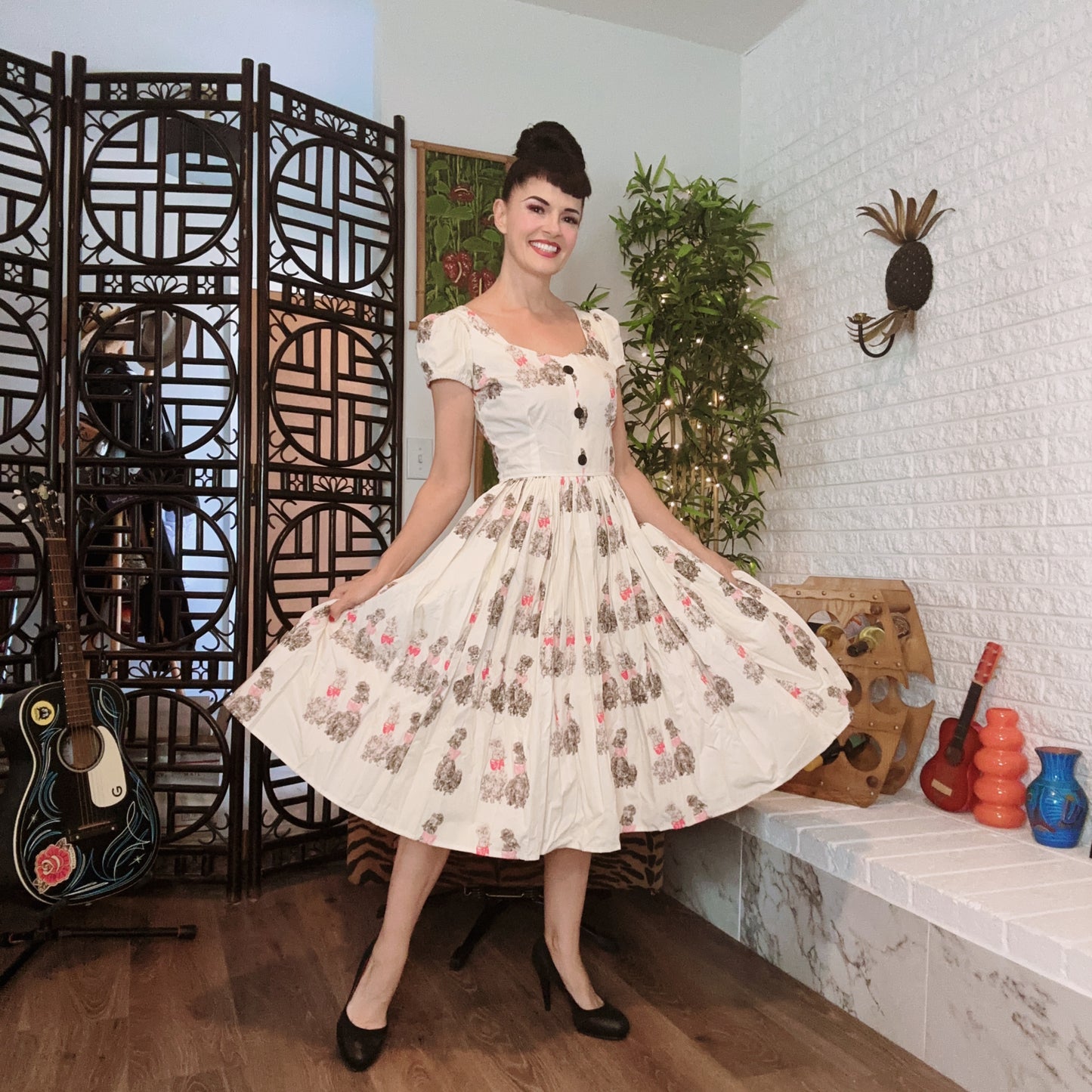 Bernie Dexter Poodle print 1XL last one