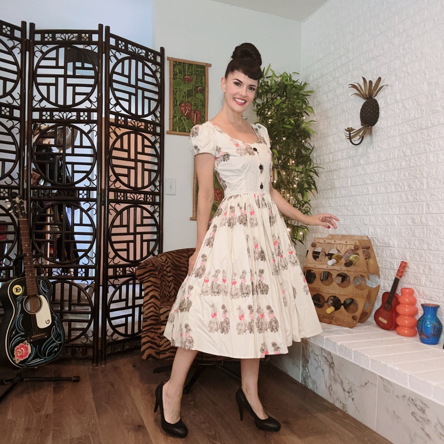 Bernie Dexter Poodle print 1XL last one