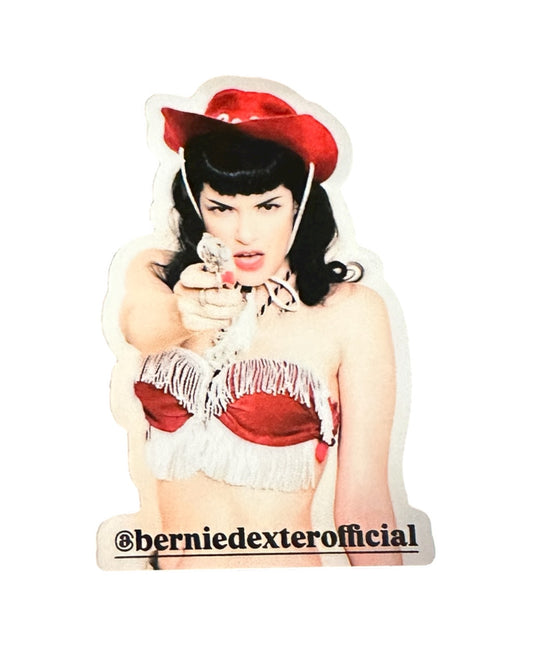 Bernie Dexter Cowgirl sticker