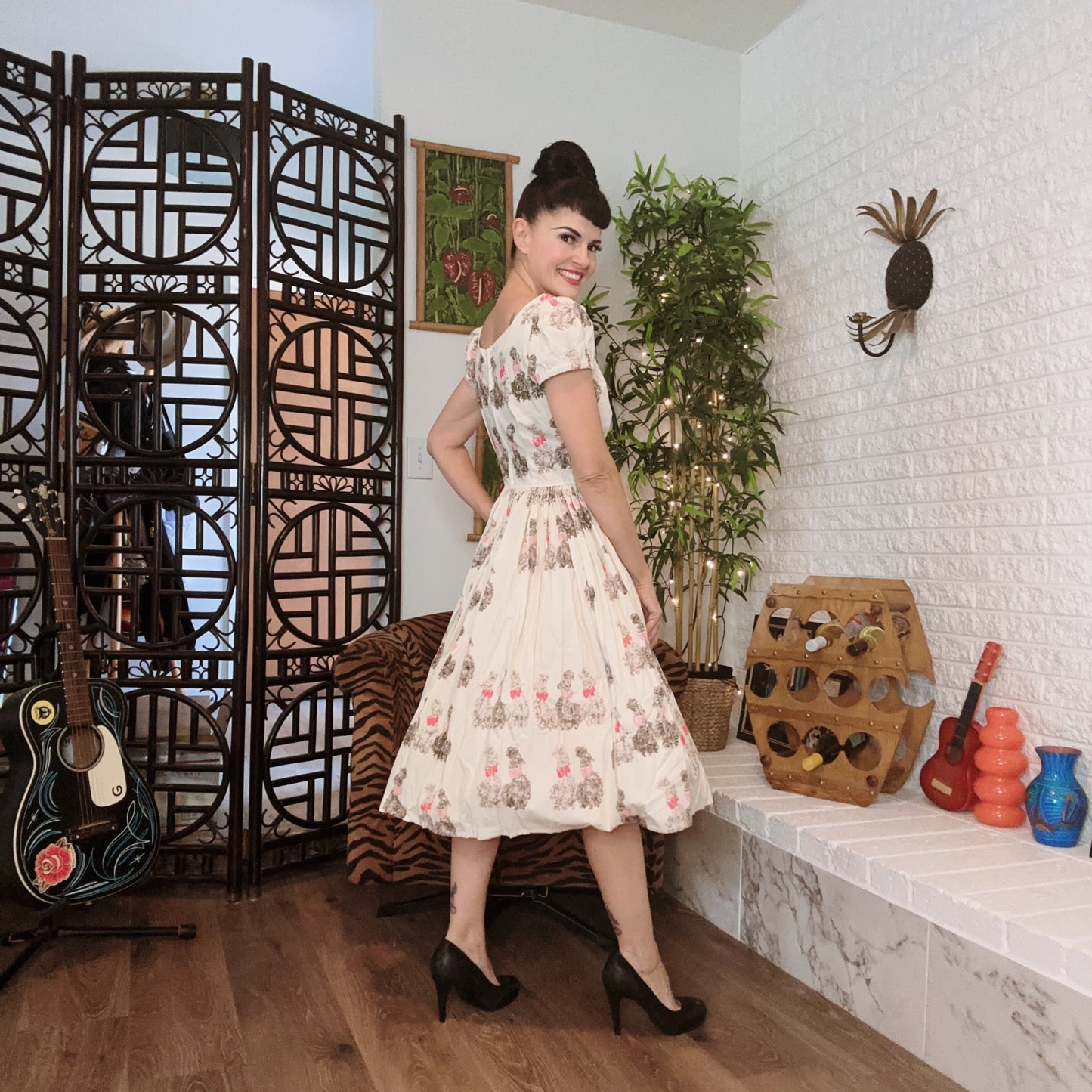 Bernie Dexter Poodle print 1XL last one