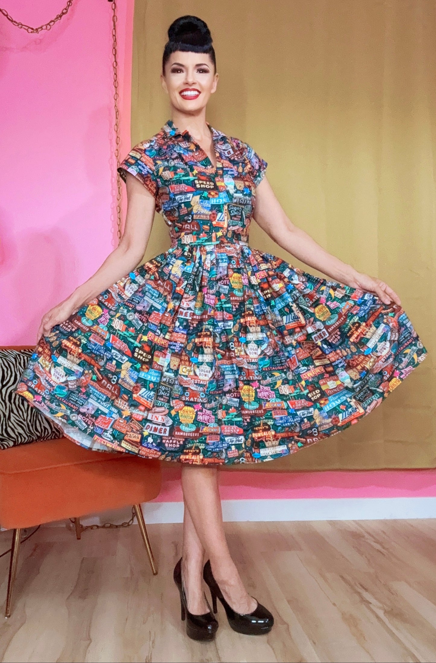 Kelly Dress Bright Lights Little City