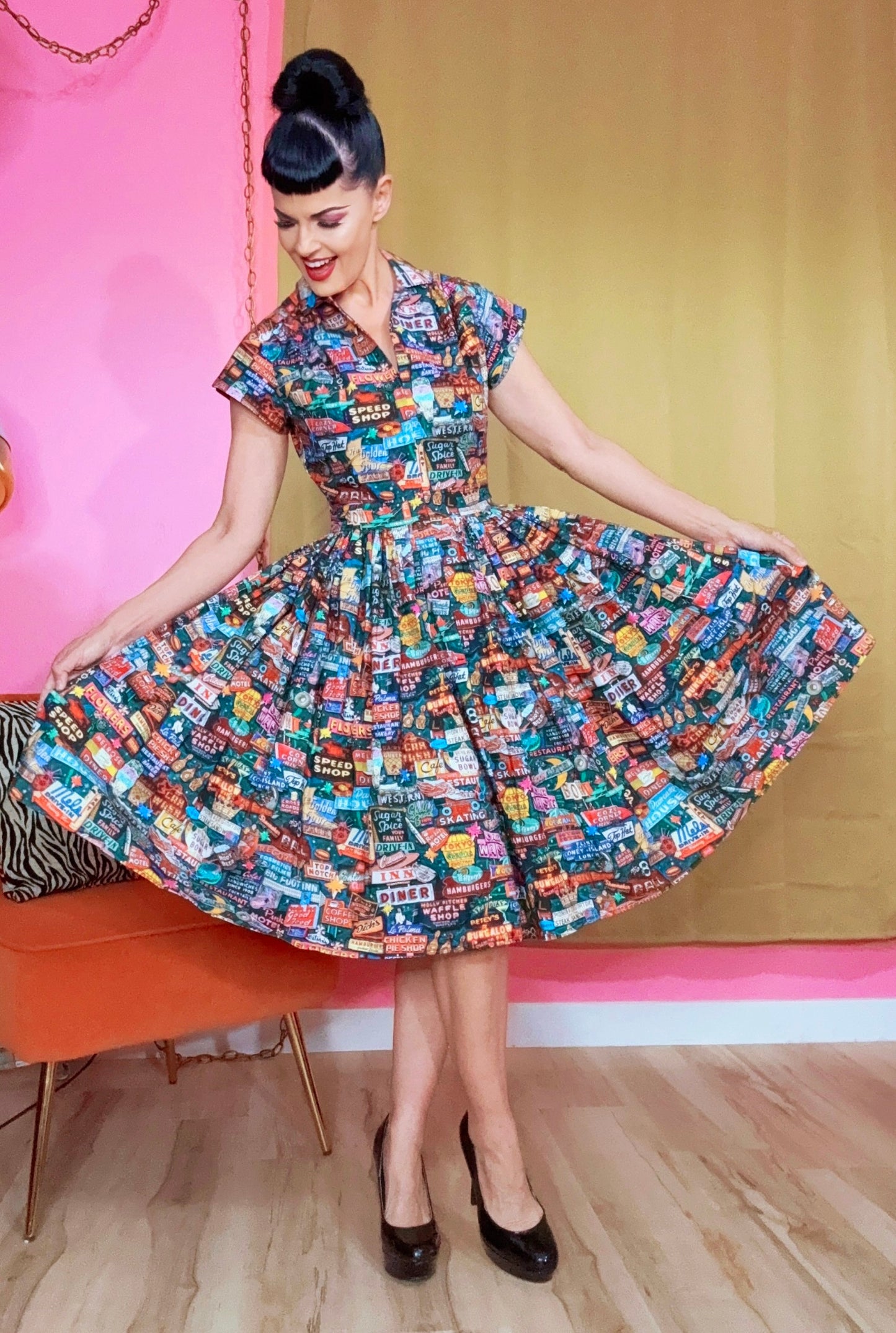 Kelly Dress Bright Lights Little City