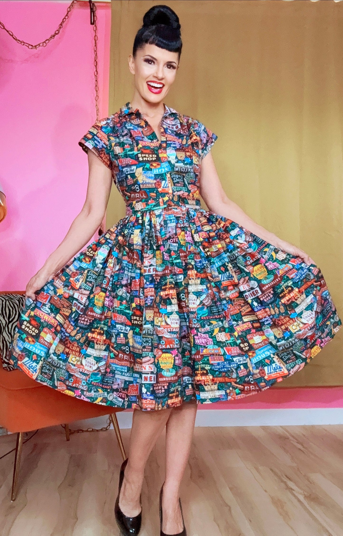 Kelly Dress Bright Lights Little City