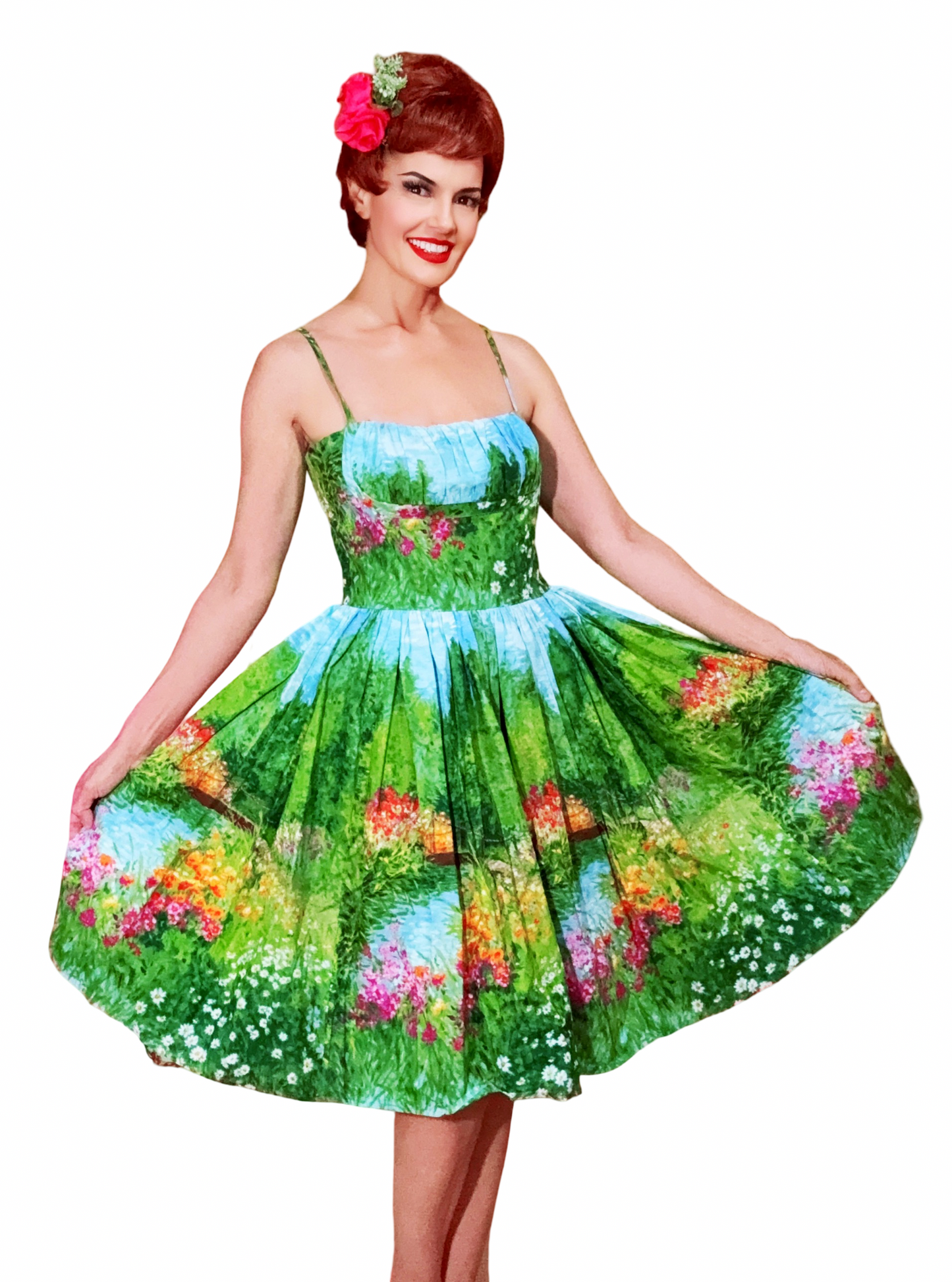 Paris Dress in Serenity Bridge