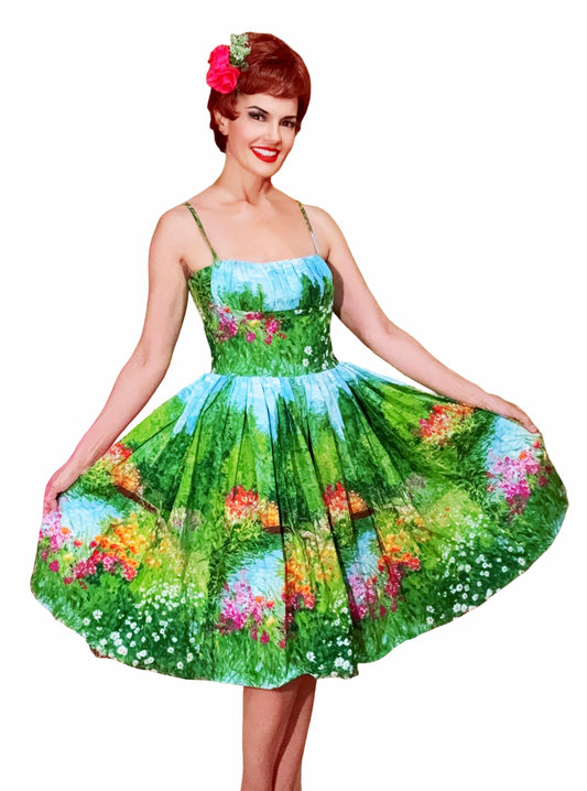 Paris Dress in Serenity Bridge