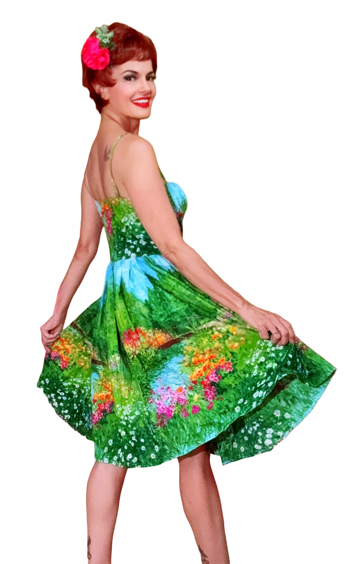 Paris Dress in Serenity Bridge