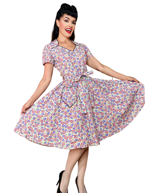 Bernie Dexter Sabrina Dress in Hearts Desire