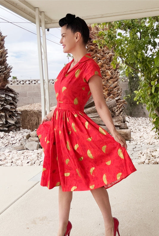 bernie dexter christmas dress Bernie Dexter Francessca Dress in Red Dot Floral