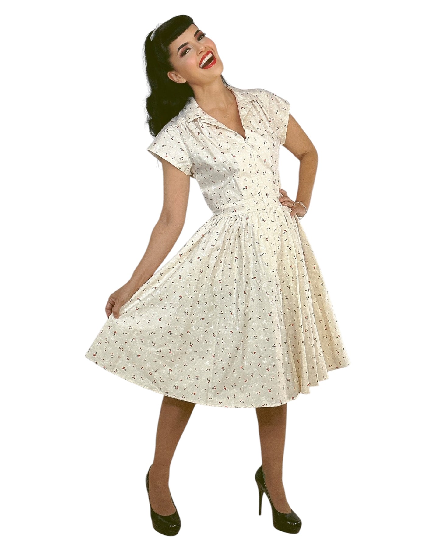 Bernie Dexter Kelly Dress in Ladybugs & Cherries
