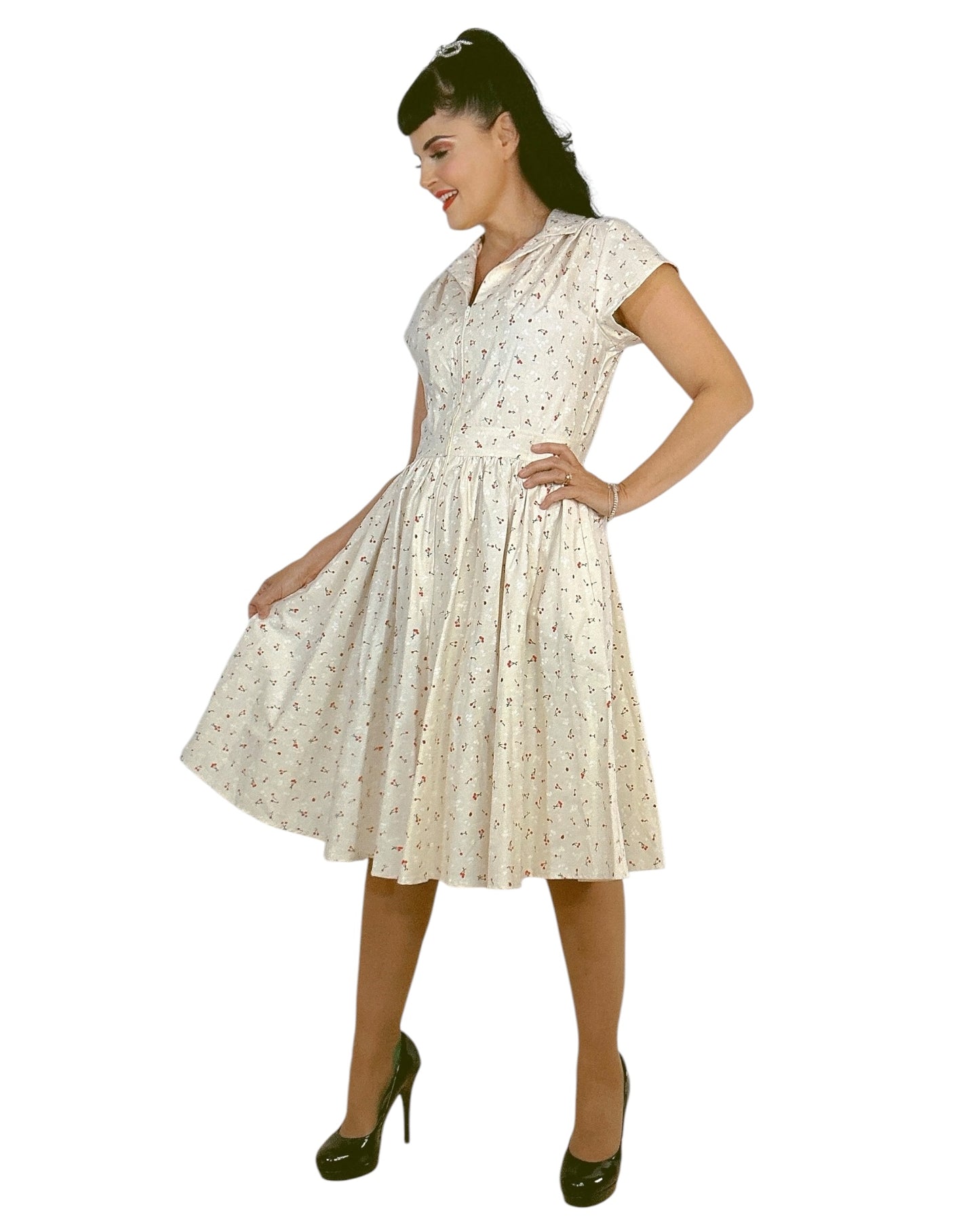 Bernie Dexter Kelly Dress in Ladybugs & Cherries