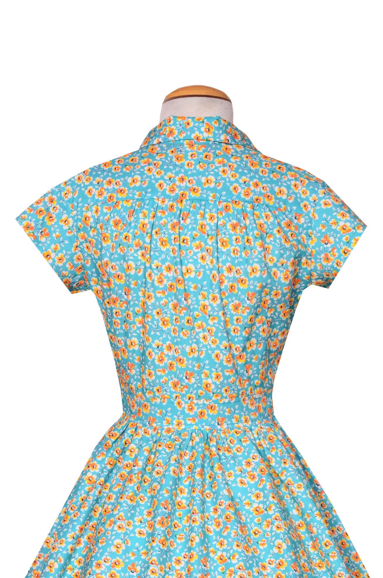 Kelly Dress in Golden Poppy Print